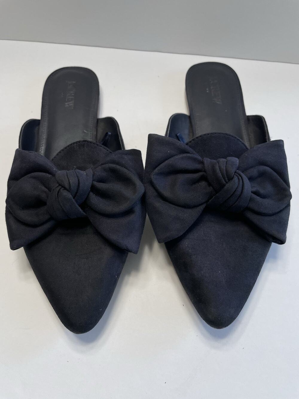 J. Crew Factory Bow Pointed Mules